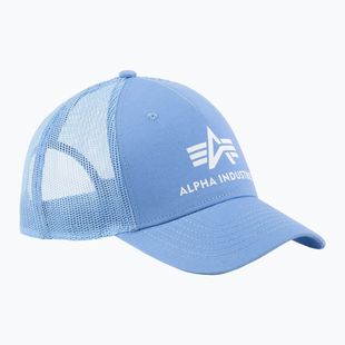 Cappello da baseball Alpha Industries Basic Trucker da uomo blu chiaro