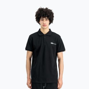 Maglietta Alpha Industries Basic Polo Small Logo Uomo nero