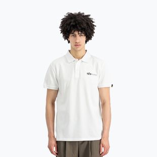 Alpha Industries Basic Polo Small Logo T-shirt bianca da uomo