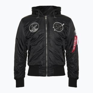 Alpha Industries MA-1 VF Hood Uomo Giacca Dark Side nera / riflettente