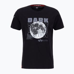 Maglietta Alpha Industries Dark Side nera / riflettente da uomo