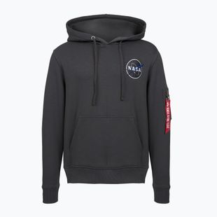 Felpa da uomo vintage grigia Alpha Industries NASA Orbit