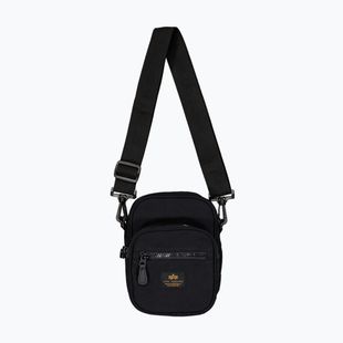 Uomo Alpha Industries Label Messenger Bag Small 1 l nero