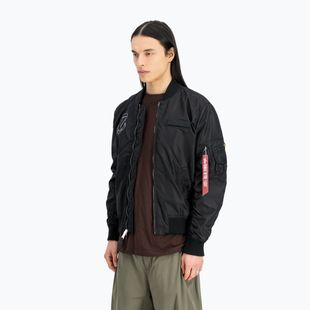 Giacca Alpha Industries MA-1 TT Flying Tigers da uomo, nero