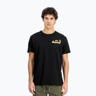 Alpha Industries - T-shirt da uomo con stampa posteriore Pearl Harbor - nero