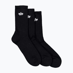 Alpha Industries calze da uomo Basic 3 paia nero