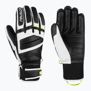 Guanti da sci Reusch Master Pro black/white/safety yellow