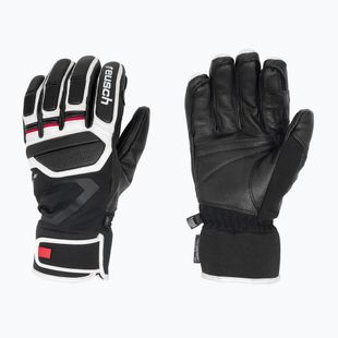 Guanto da sci Reusch Pro Rc nero/bianco/rosso fuoco