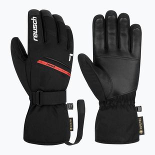 Guanti da sci Reusch Morris GORE-TEX black/white/fire red