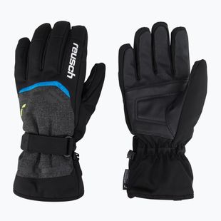 Guanto da sci Reusch Outset R-Tex XT nero melange/giallo sicurezza/blu brillante