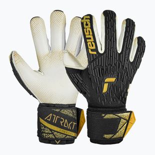 Guanto da portiere Reusch Attrakt Freegel Gold X GluePrint Finger Support nero/oro