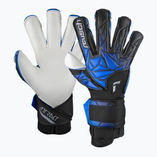 Guanti da portiere Reusch Attrakt RE:GRIP nero/blu elettrico