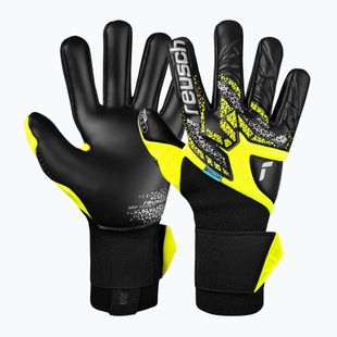 Guanti da portiere di sicurezza Reusch Attrakt Gold X NC Gravity giallo/argento/nero