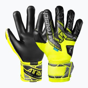 Guanti da portiere di sicurezza Reusch Attrakt Duo giallo/argento/nero