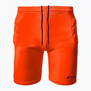 Pantaloncini da portiere da bambino Reusch Match Short imbottiti arancio/blu shocking