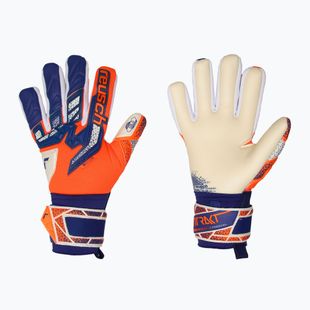 Guanti da portiere per bambini Reusch Attrakt Freegel Gold NC Junior arancio/blu
