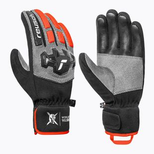 Guanti da sci uomo Reusch Worldcup Warrior R-Tex XT black/silver/fluorescent red