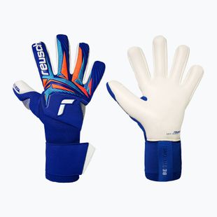 Guanti da portiere Reusch Attrakt Gold X NC Gravity sharp blue/white/shocking orange
