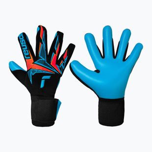 Guanti da portiere Reusch Attrakt Freegel Aqua black/shocking orange/aqua blue