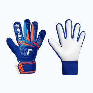 Guanti da portiere per bambini Reusch Attrakt Starter Solid Junior sharp blue/white/shocking orange
