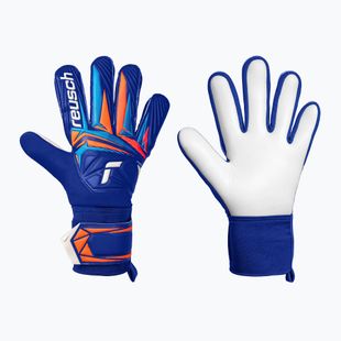 Guanti da portiere Reusch Attrakt Starter Solid sharp blue/white/shocking orange
