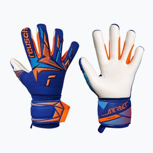 Guanti da portiere per bambini Reusch Attrakt Freegel Advance Junior sharp blue/shocking orange
