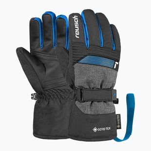 Guanti da sci per bambini Reusch Rocket GORE-TEX black/black melange/brilliant blue