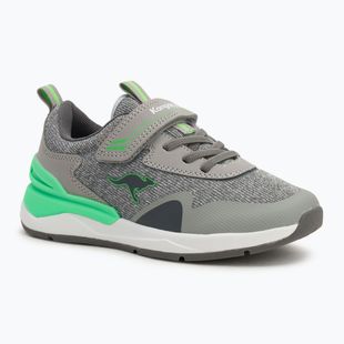KangaROOS KD-Gym EV scarpe da bambino grigio vapore/verde neon