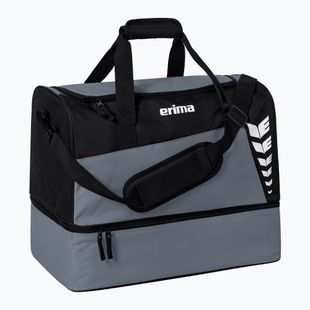 Borsa da allenamento ERIMA Six Wings Sports Bag With Bottom Compartment 60 l slate grey/black