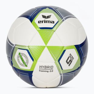 Palla da calcio ERIMA Hybrid Training 2.0 size 5 metallic blue/silver/lime