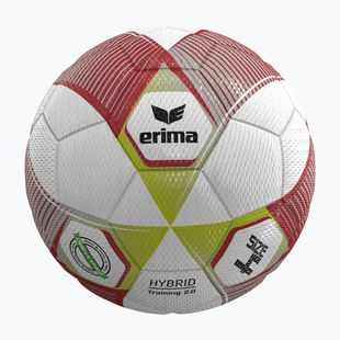 Palla da calcio ERIMA Hybrid Training 2.0 size 4 metallic red/silver/lime
