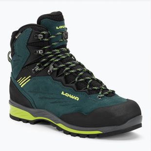 Scarponi da montagna da uomo LOWA Cadin II GTX Mid steel blue/lime