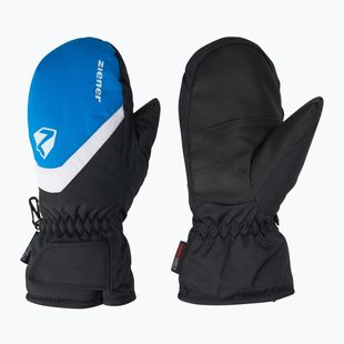 ZIENER Guanti da sci per bambini Loriano Aquashield Mitten Blu persiano