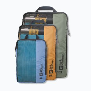 Jack Wolfskin Compression Cube Organiser Set 3 pezzi mix di colori