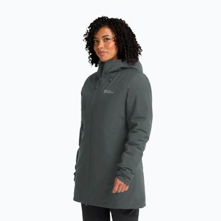 Giacca antipioggia da donna Jack Wolfskin Heidelstein Ins verde ardesia