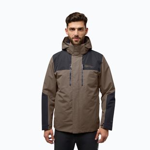 Jack Wolfskin giacca Jasper 3In1 da uomo caffè freddo