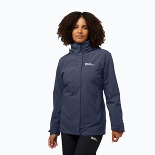 Felpa in pile Jack Wolfskin 3In1 da donna Rotwand grafite