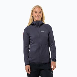 Jack Wolfskin giacca in pile da donna Kolbenberg con cappuccio Fz grafite