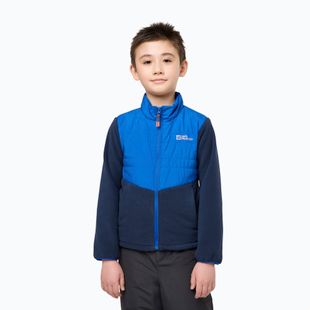Giacca Jack Wolfskin Haldor Hybrid croccante cobalto per bambini