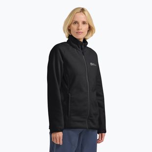 Jack Wolfskin giacca in pile da donna Moonrise Full Zip nero