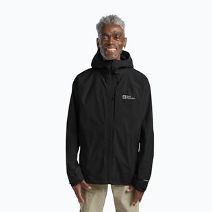 Giacca antipioggia da uomo Jack Wolfskin Tempest 2l nera