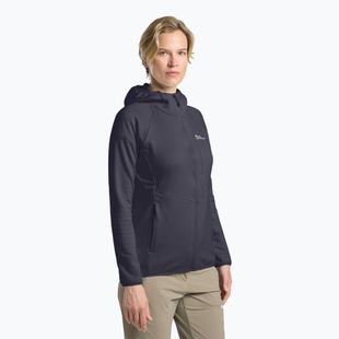 Jack Wolfskin giacca in pile da donna Kolbenberg Hooded Full Zip grafite