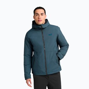 Giacca antipioggia da uomo Jack Wolfskin Pamir aluminium blue