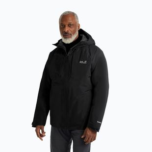 Piumino da uomo Jack Wolfskin Icecape 2L Down Ins Rds black