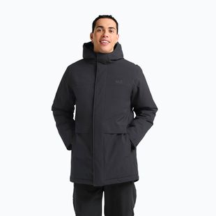 Cappotto imbottito da uomo Jack Wolfskin Cold Camp Coat black