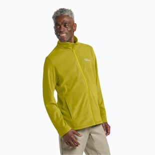 Felpa in pile da uomo Jack Wolfskin Taunus Fz chartreuse
