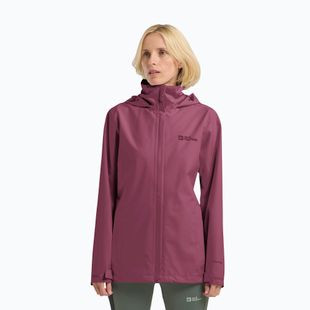 Giacca antipioggia da donna Jack Wolfskin Trailtime 2L raisin