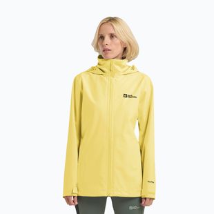 Giacca antipioggia da donna Jack Wolfskin Trailtime 2L lemon ice