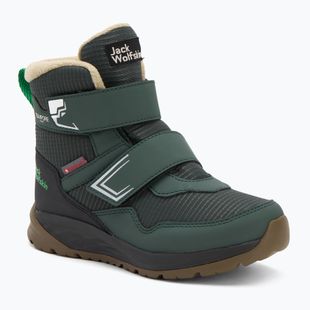 Scarpe per bambini Jack Wolfskin Polar Bear-B Texapore Mid Vc mystic green