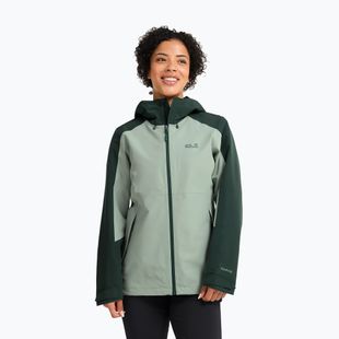 Giacca antipioggia da donna Jack Wolfskin Wildbound 2L green zinnia